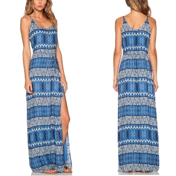 Rory Beca Side Slit Lightweight Maxi Summer Dress Resort Wear Vacation Beach M - Picture 2 of 10